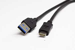 USB-C 3.1 - USB 3.0 1m töltő és adatkábel